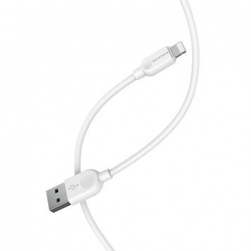 Дата кабель Borofone BX14 USB to Lightning (1m), Білий - Lightning - зображення 4 