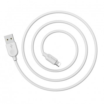 Дата кабель Borofone BX14 USB to Lightning (1m), Білий - Lightning - зображення 6 