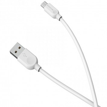 Дата кабель Borofone BX14 USB to MicroUSB (1m), Білий - MicroUSB кабелі - зображення 6 