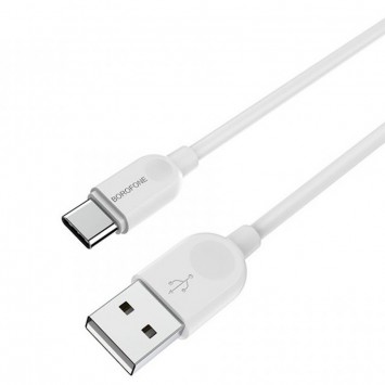 Дата кабель Borofone BX14 USB to Type-C (1m), Білий - Type-C кабелі - зображення 1 