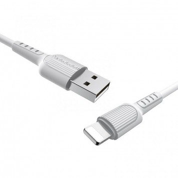 Дата кабель Borofone BX16 USB to Lightning (1m), Білий - Lightning - зображення 2 