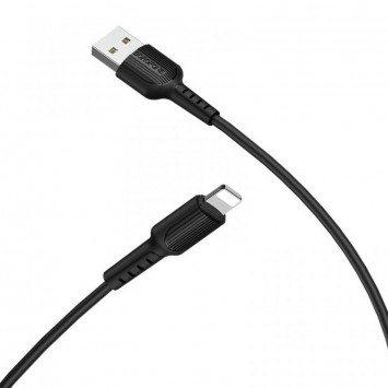 Дата кабель Borofone BX16 USB to Lightning (1m), Чорний - Lightning - зображення 2 