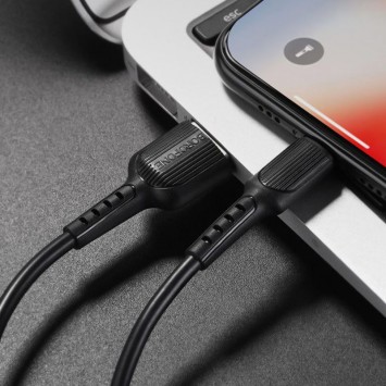 Дата кабель Borofone BX16 USB to Lightning (1m), Чорний - Lightning - зображення 3 