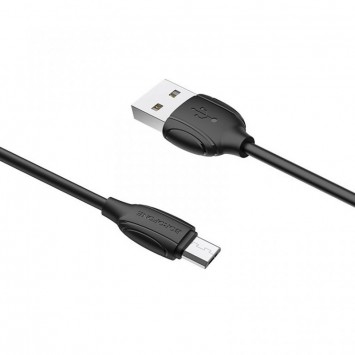 Дата кабель Borofone BX19 USB to MicroUSB (1m), Чорний - MicroUSB кабелі - зображення 1 