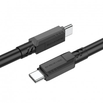 Дата кабель Borofone BX81 Type-C to Type-C 60W (1m), Черный - Type-C кабели - изображение 2