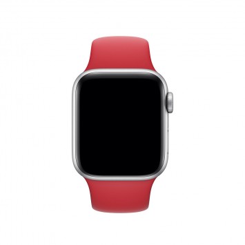 Силіконовий ремінець для Apple watch 42mm/44mm/45mm/49mm, Червоний / Red - Apple Watch - зображення 1 