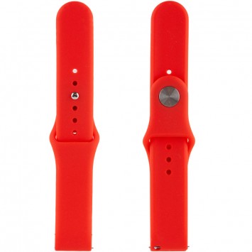 Силиконовый ремешок для Amazfit Bip/Bip U/Bip U Pro/Bip S/Samsung, 20 мм - Sport, Красный / Red - Ремешки для часов - изображение 1