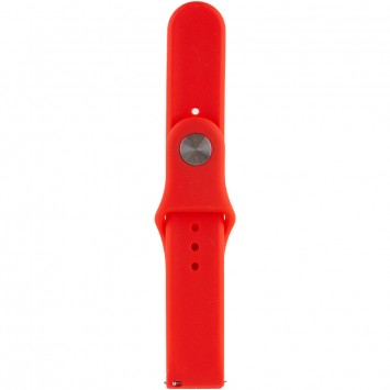 Силиконовый ремешок для Amazfit Bip/Bip U/Bip U Pro/Bip S/Samsung, 20 мм - Sport, Красный / Red - Ремешки для часов - изображение 2
