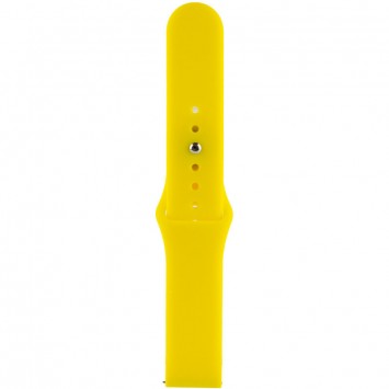 Силиконовый ремешок для Amazfit Bip/Bip U/Bip U Pro/Bip S/Samsung, 20 мм - Sport, Желтый / Neon Yellow - Ремешки для часов - изображение 3