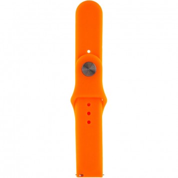 Силіконовий ремінець для Amazfit Bip/Bip U/Bip U Pro/Bip S/Samsung, 20 мм - Sport, Помаранчевий / Orange - Ремінці для годинників - зображення 1 