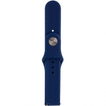 Силіконовий ремінець Amazfit Bip/Bip U/Bip U Pro/Bip S/Samsung, 20 мм - Sport, Темно-синій / Midnight blue - Ремінці для годинників - зображення 2 
