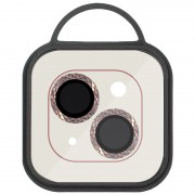 Защитное стекло Metal Shine на камеру (в упак.) для Apple iPhone 13 mini / 13, Розовый / Pink