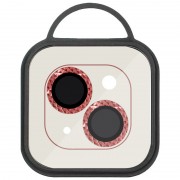 Защитное стекло Metal Shine на камеру (в упак.) для Apple iPhone 13 mini / 13, Красный / Red