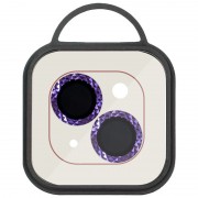 Захисне скло Metal Shine на камеру (в упак.) Apple iPhone 14 (6.1") / 14 Plus (6.7"), Фіолетовий / Purple