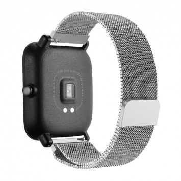 Ремінець Milanese Loop для Xiaomi Amazfit / Samsung 20 mm, Silver - Ремінці для годинників - зображення 1 