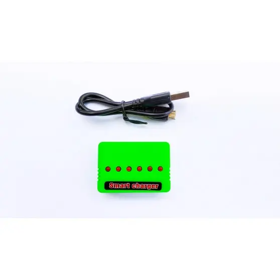 Зарядное устройство для квадрокоптеров: Syma X5HW X5HC X5UC X5UW 6в1, зеленый