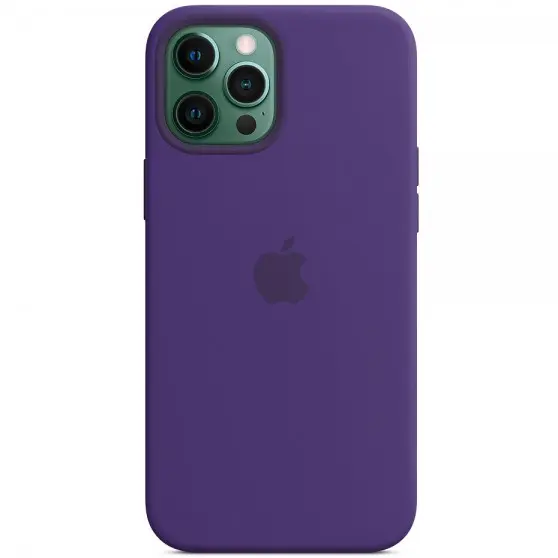Чехол для Apple iPhone 12 Pro / 12 (6.1"") - Silicone case (AAA) full with Magsafe (Фиолетовый / Amethyst)
