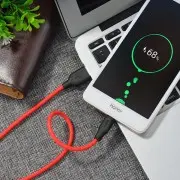 Дата кабель Hoco X21 Silicone MicroUSB Cable (1m) (Чорний/Червоний)
