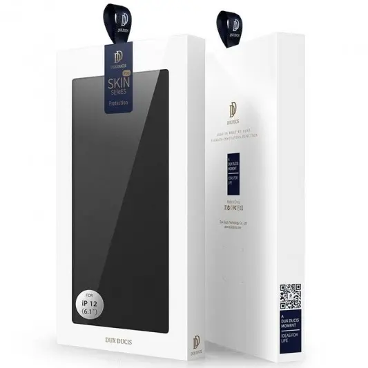 Чехол-книжка для Apple iPhone 12 mini (5.4"") - Dux Ducis с карманом для визиток (Черный) - изображение 5