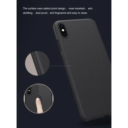 Чехол для Apple iPhone XS Max (6.5"") Nillkin Matte (Черный) - изображение 2