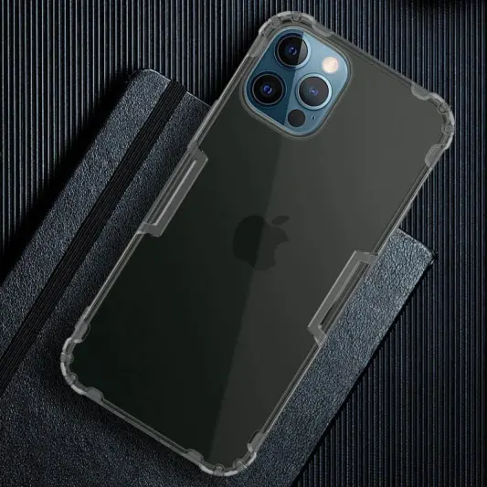 TPU чехол для Apple iPhone 12 Pro / 12 (6.1"") - Nillkin Nature Series (Серый (прозрачный)) - изображение 3