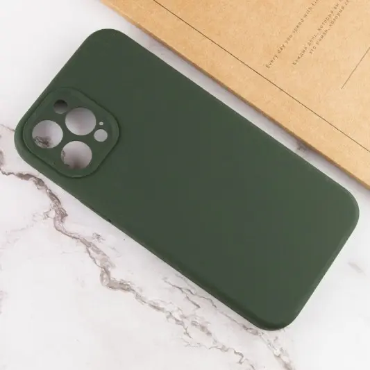 Чохол для Apple iPhone 12 Pro (6.1"") - Silicone Case Lakshmi Square Full Camera (Зелений / Cyprus Green) - зображення 4 