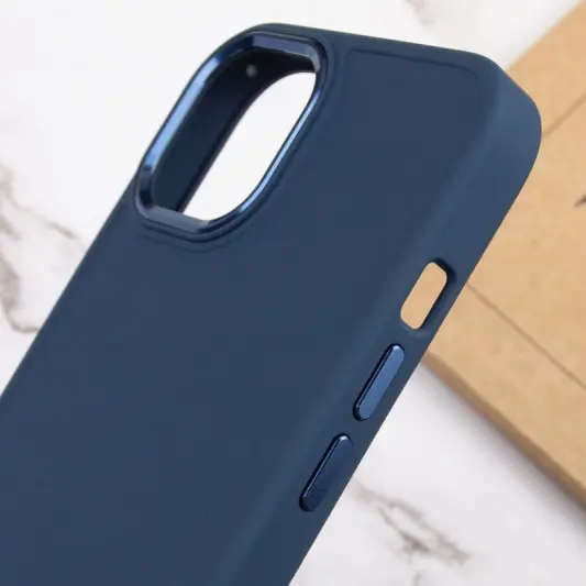 TPU чехол для Apple iPhone 12 Pro / 12 (6.1"") - Bonbon Metal Style (Синий / Cosmos blue) - изображение 4