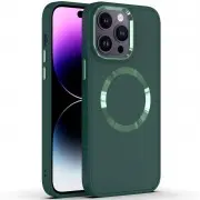 TPU чехол Bonbon Metal Style with MagSafe для Apple iPhone 13 Pro (6.1"), Зеленый / Army Green