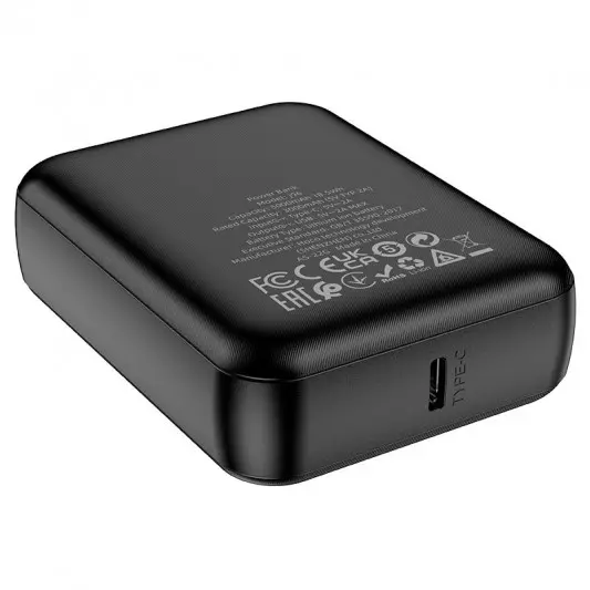 Портативний зарядний пристрій Power Bank Hoco J96 Strider 5000 mAh, Black - зображення 2 