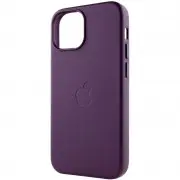 Кожаный чехол Leather Case (AAA) with MagSafe для Apple iPhone 13 Pro Max (6.7"), Dark Cherry