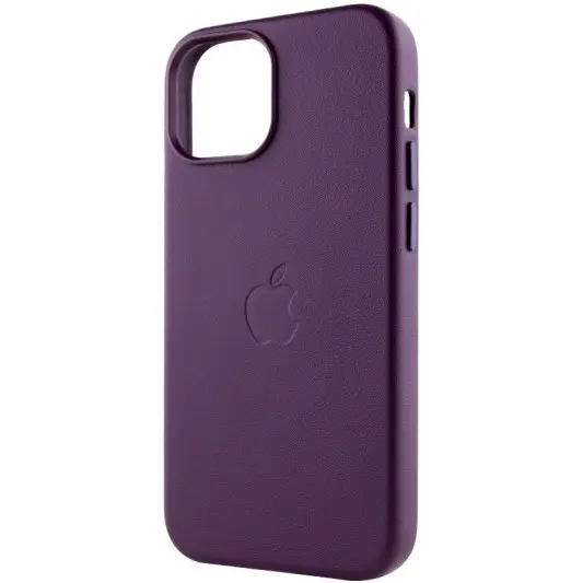 Кожаный чехол Leather Case (AAA) with MagSafe для Apple iPhone 13 Pro Max (6.7"), Dark Cherry - изображение 1