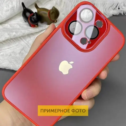 Чехол TPU+Glass Sapphire Midnight для Apple iPhone 11 (6.1"), Красный / Red - изображение 1