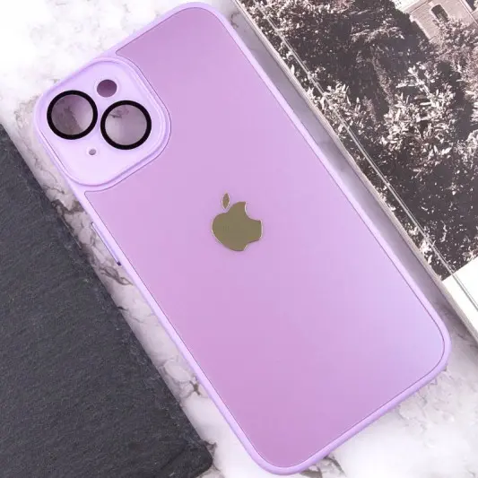 Чехол TPU+Glass Sapphire Midnight для Apple iPhone 14 (6.1"), Сиреневый / Lilac - изображение 4
