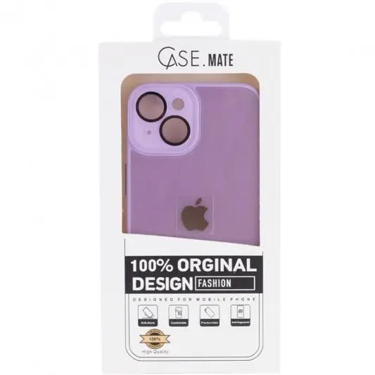 Чехол TPU+Glass Sapphire Midnight для Apple iPhone 14 (6.1"), Сиреневый / Lilac - изображение 5