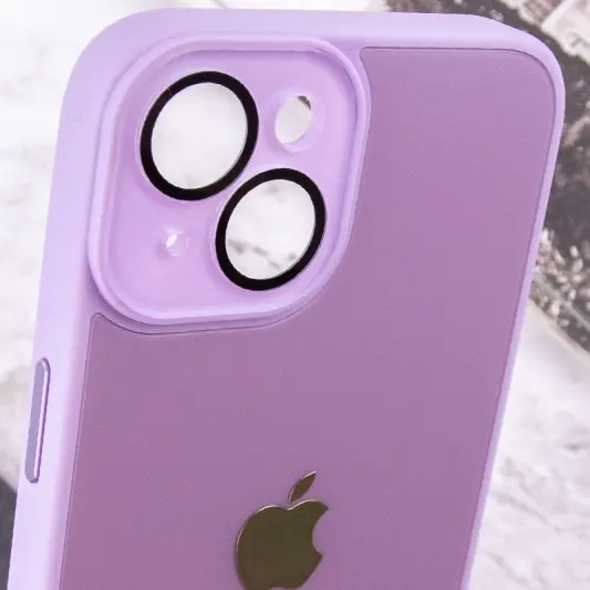 Чехол TPU+Glass Sapphire Midnight для Apple iPhone 14 (6.1"), Сиреневый / Lilac - изображение 6