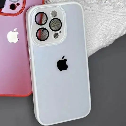 Чехол TPU+Glass Sapphire Midnight для iPhone 12 Pro Max (6.7"), Белый / White - изображение 1