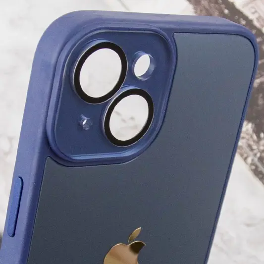 Чохол TPU+Glass Sapphire Midnight для Apple iPhone 14 Plus (6.7"), Синій / Deep navy - зображення 5 