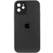 Чохол TPU+Glass Sapphire Midnight для Apple iPhone 12 (6.1"), Чорний / Black