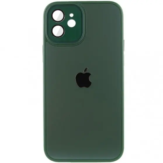 Чохол TPU+Glass Sapphire Midnight для Apple iPhone 12 (6.1"), Зелений / Forest green