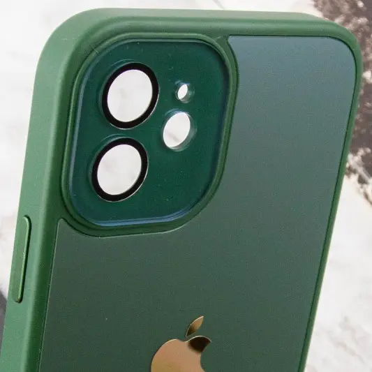 Чехол TPU+Glass Sapphire Midnight для Apple iPhone 11 (6.1"), Зеленый / Forest green - изображение 5