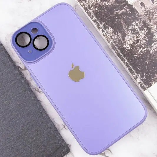 Чохол TPU+Glass Sapphire Midnight для Apple iPhone 14 Plus (6.7"), Бузковий / Dasheen - зображення 4 