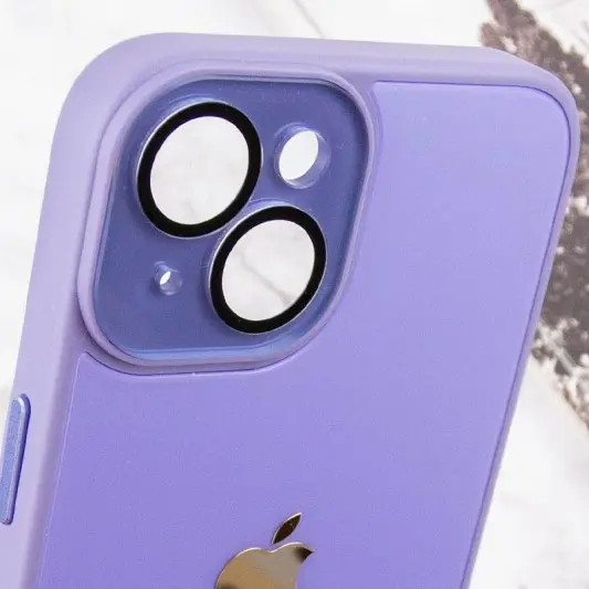 Чохол TPU+Glass Sapphire Midnight для Apple iPhone 14 Plus (6.7"), Бузковий / Dasheen - зображення 5 