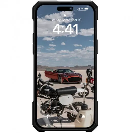 Ударопрочный чехол UAG Monarch Pro with MagSafe Leather для Apple iPhone 15 Pro (6.1"), Черный - изображение 3