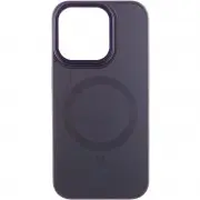 Чохол TPU+Glass Sapphire Midnight Open Camera with MagSafe для Apple iPhone 15 Pro (6.1"), Фіолетовий / Deep Purple