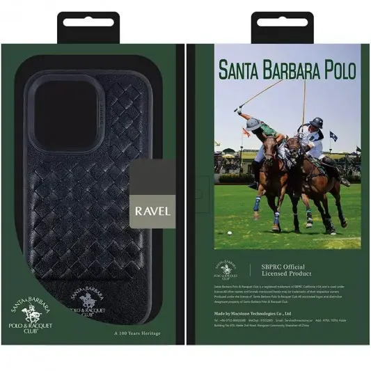 Кожаный чехол Polo Santa Barbara для Apple iPhone 15 Pro Max (6.7"), Black - изображение 6