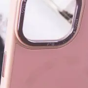Чохол TPU+Glass Sapphire Midnight Open Camera with MagSafe для Apple iPhone 15 (6.1"), Рожевий / Pink Sand
