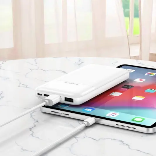 Портативное зарядное устройство Power Bank BOROFONE BJ16 10000 mAh Белый - изображение 2