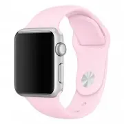Силіконовий ремінець для Apple watch 42mm / 44mm (Рожевий / Light pink)