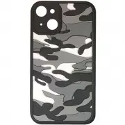 Чохол для iPhone 13 TPU+PC Army Collection (Сірий)