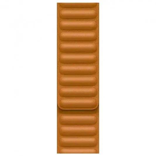 Шкіряний ремінець для Apple watch 38/40/41 mm (Series SE/7/6/5/4/3/2/1) Leather Link (Коричневий / Golden Brown)